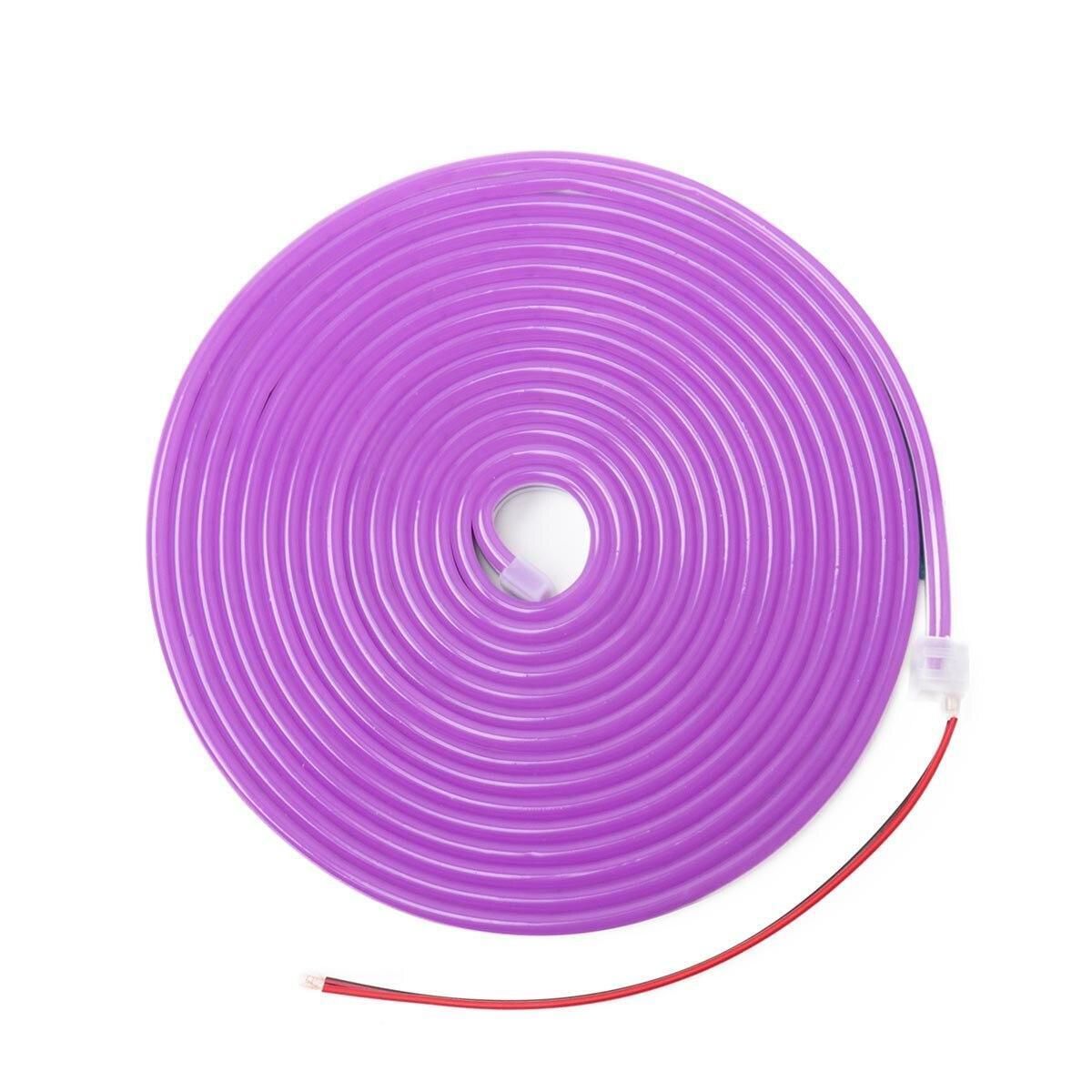 Tira Flexible Led Genérica 2580RGBVIOLETA color Púrpura 5 m con Eliminador de Corriente