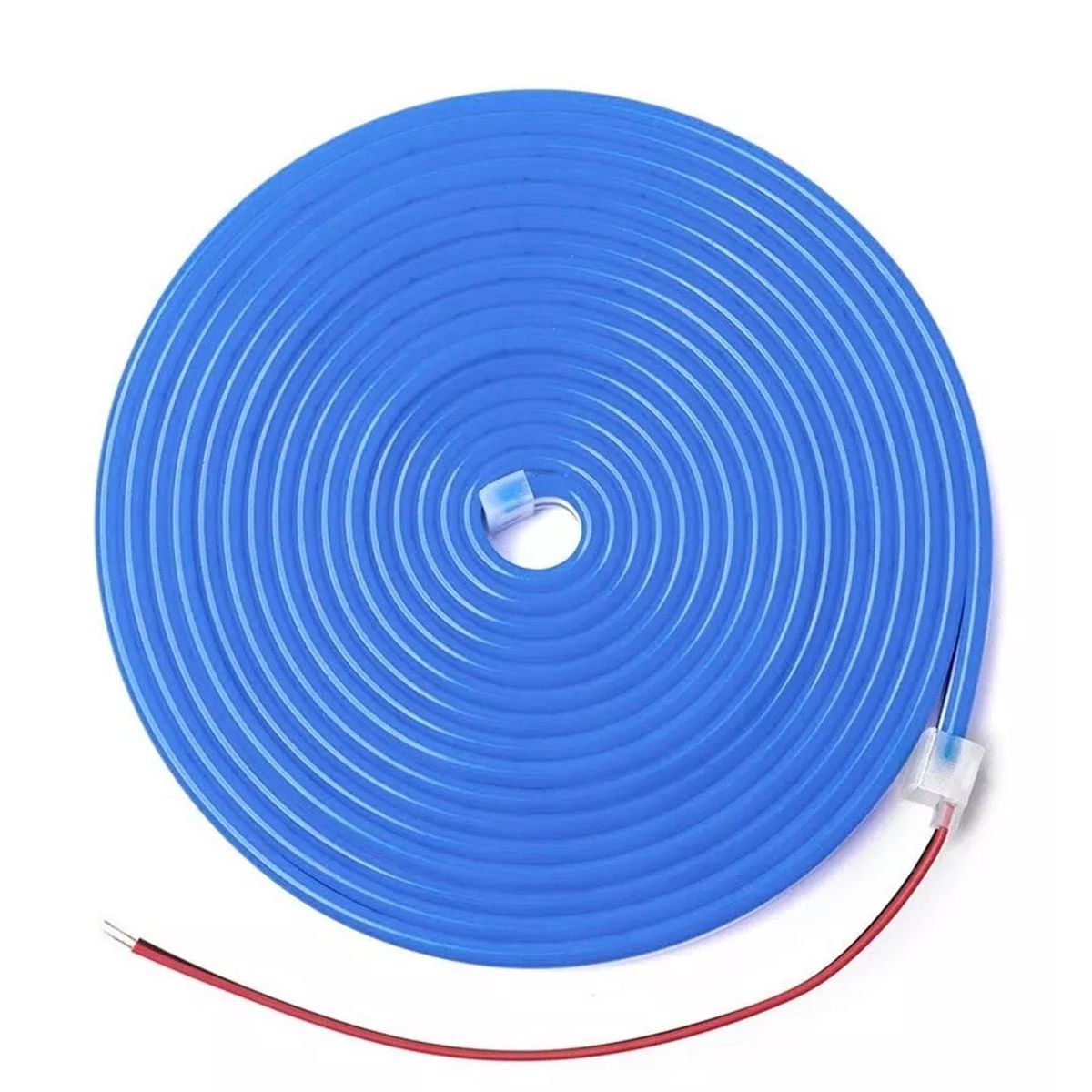 Tira Flexible Led Genérica 2580RGBAZUL color Azul 5 m con Eliminador de Corriente