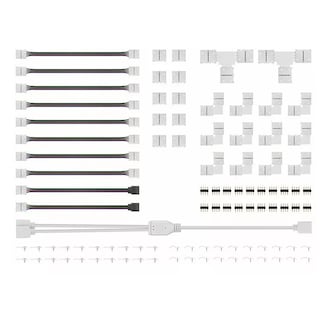 Foto 1 | Conector Broche BELUG para Unir Tira LED RGB 4 Pines 10 mm 95 Piezas