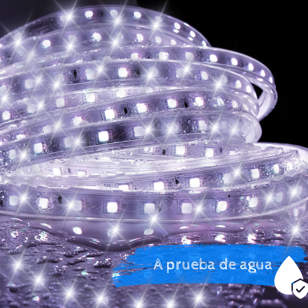 Foto 6 pulgar | Tira Led Manguera  25 Metros 60 Leds Por Metro 2835 Blanco Frio Ip65 110v-130v Cortable Cada Metro Y Flexible Dosyu