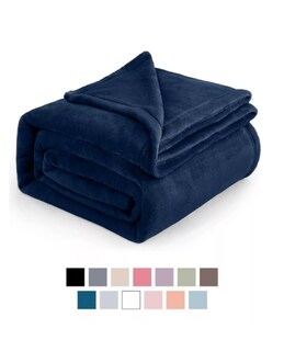Foto 1 | Cobija Super Suave, Cobertor Frazada Matrimonial, Premium Color Azul Petróleo