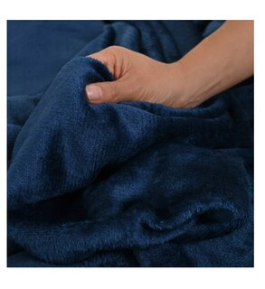 Foto 3 | Cobija Super Suave, Cobertor Frazada Matrimonial, Premium Color Azul Petróleo