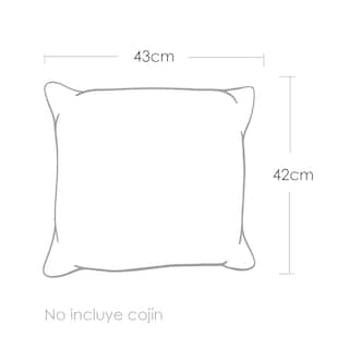 Foto 2 | Paquete de 4 Fundas para Cojín Decorativas 43x42 cm color Marrón