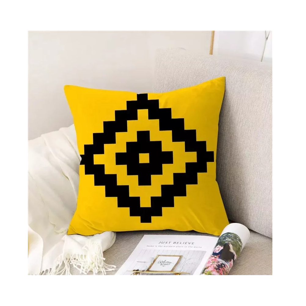 Foto 2 | Fundas para Almohadas Belug color Amarillo 45 x 45 cm 4 Piezas