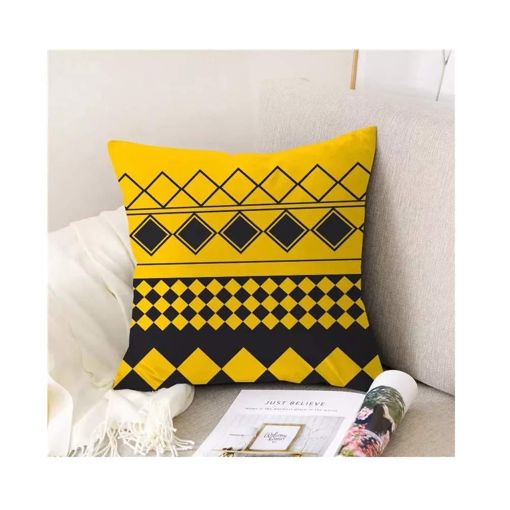 Foto 4 pulgar | Fundas para Almohadas Belug color Amarillo 45 x 45 cm 4 Piezas