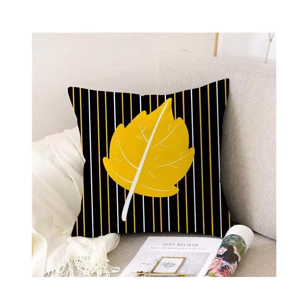 Foto 6 pulgar | Fundas para Almohadas Belug color Amarillo 45 x 45 cm 4 Piezas