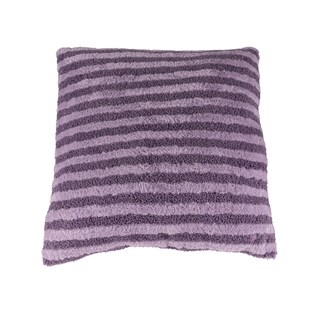 Foto 1 | Cojín Suave Cuadrado Morado Con Rayas 32 Cm