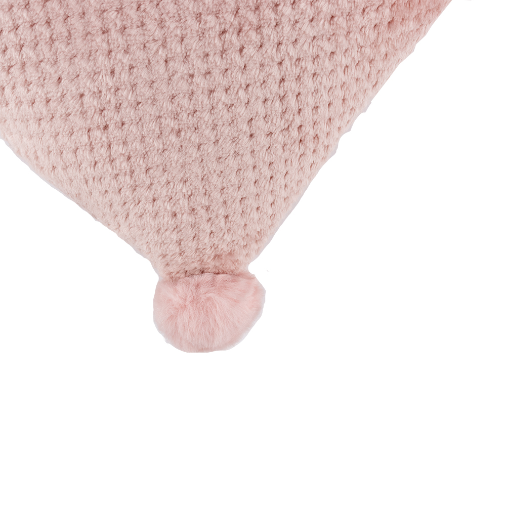 Foto 4 pulgar | Cojín Suave Cuadrado Rosa 45cm
