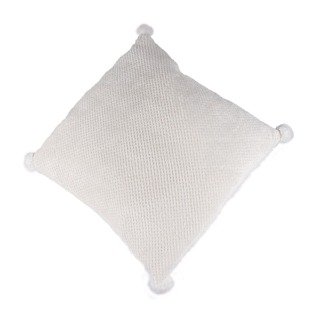 Cojín Suave Cuadrado Blanco 45cm $314