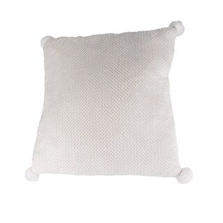 Foto 3 | Cojín Suave Cuadrado Blanco 45cm