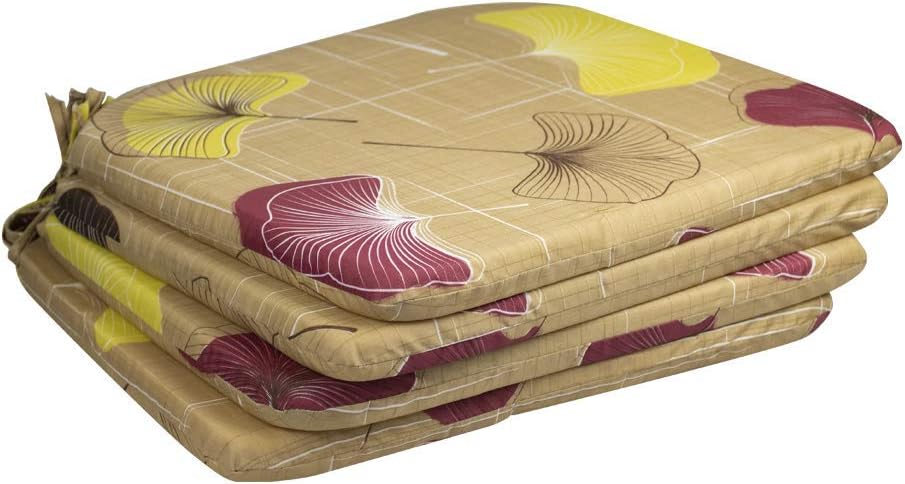 Cojines para Silla Beige Estampados 4 Piezas $399