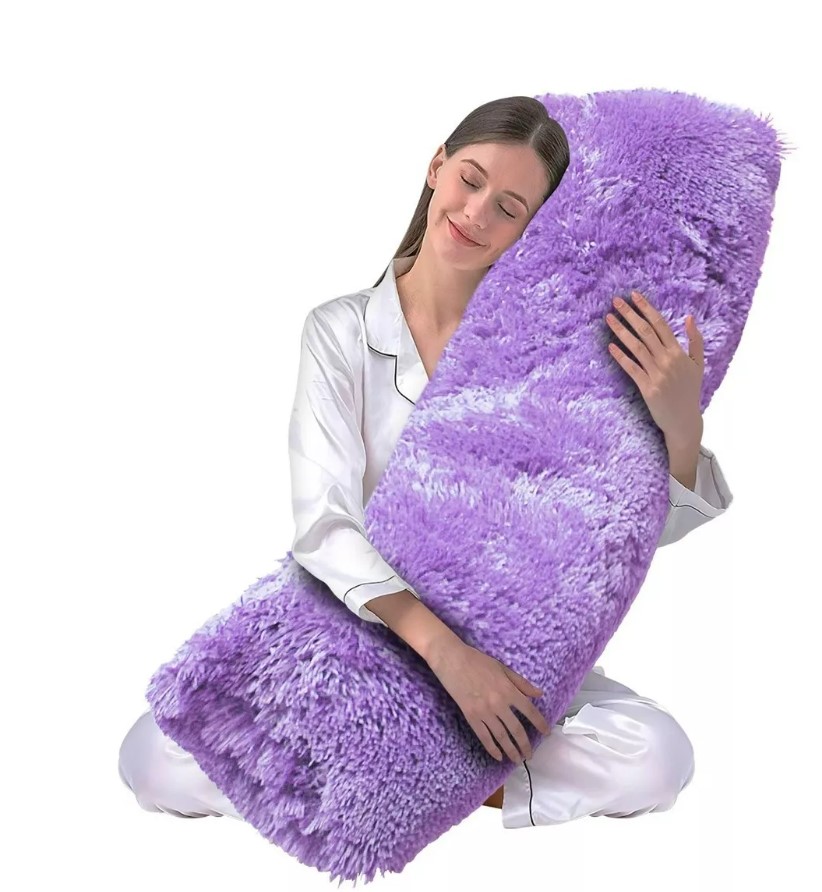 Foto 2 pulgar | Almohada Cojín Pelo Largo Suave Grande T