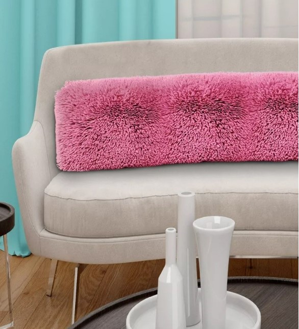 Foto 4 pulgar | Almohada Cojín Pelo Largo Suave Grande T