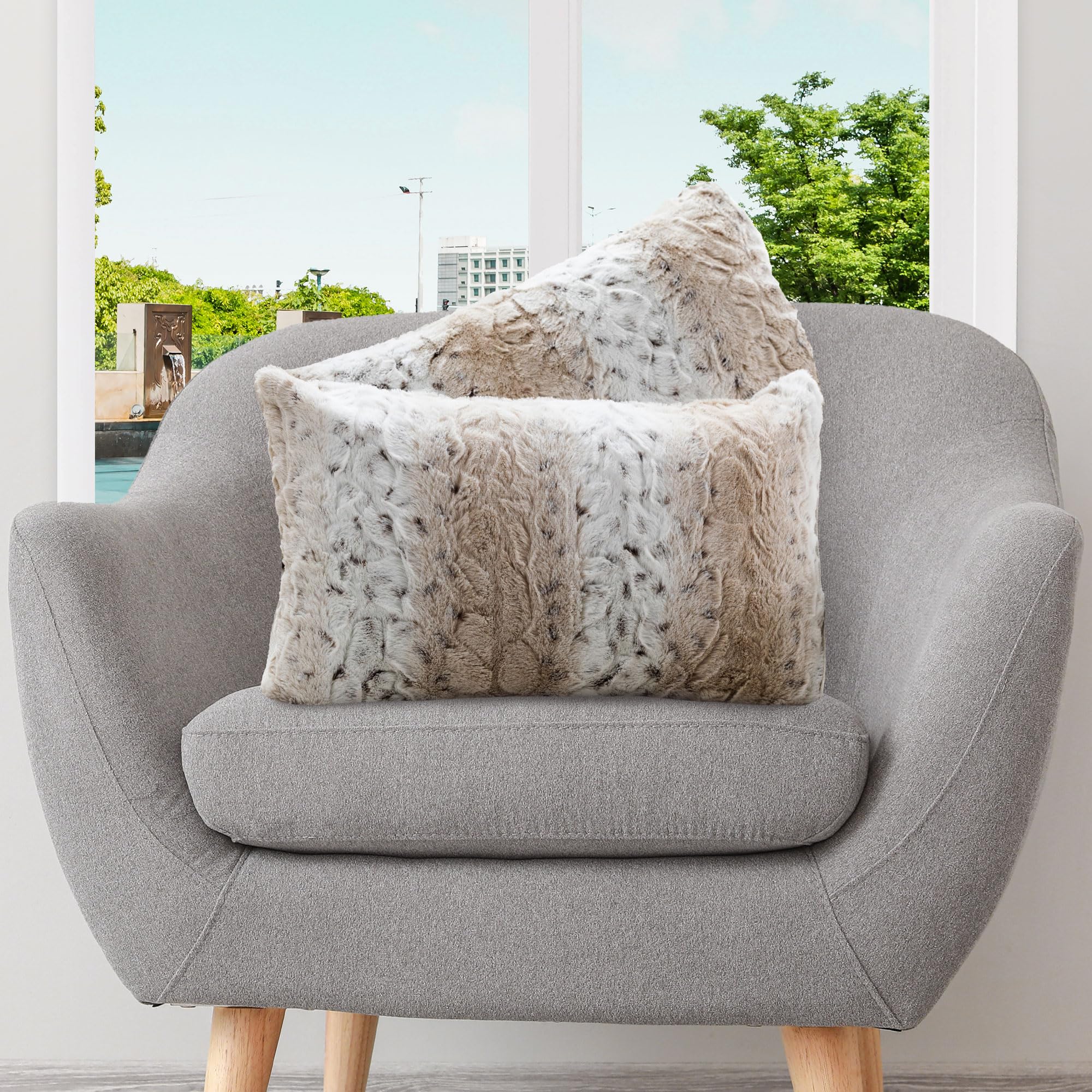 Juego De 2 Unidades De Piel Sintética Grabada En Relieve De La Colección Cheer Pillows - Venta Internacional. $1,104