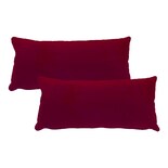 Cojines Decorativos Rectángular Edelweiss Vino Para Sala Y Recamara Con Relleno 2 Pza