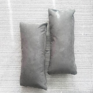 Foto 4 | Cojines Decorativos Rectangulares Gris Edelweiss Para Sala Y Recámara Con Relleno 2 Piezas