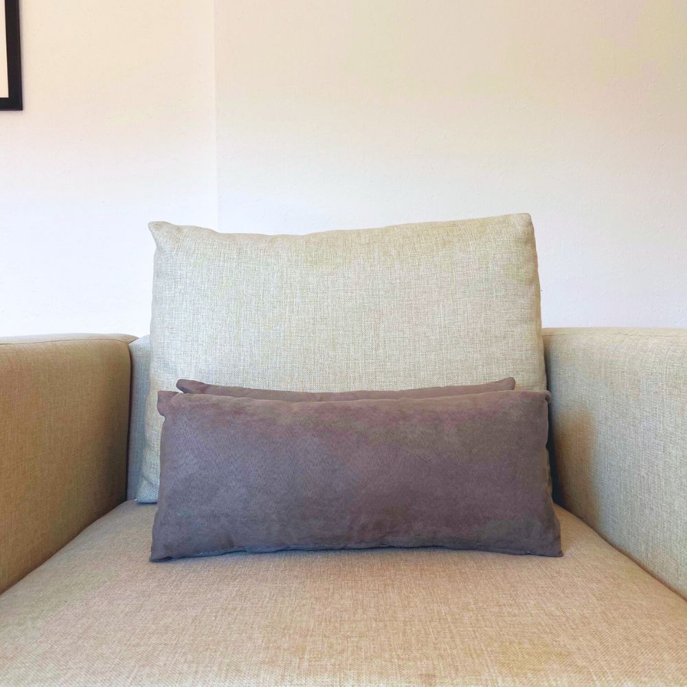 Foto 6 | Cojines Decorativos Rectangulares Gris Edelweiss Para Sala Y Recámara Con Relleno 2 Piezas