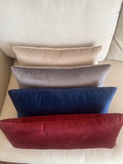 Foto 7 | Cojines Decorativos Rectangulares Azul Edelweiss Para Sala Y Recámara Con Relleno 2 Piezas