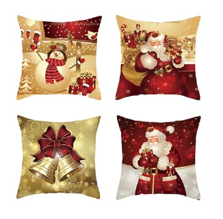 Foto 1 | Set de Fundas Navideños para Cojín 4 Piezas