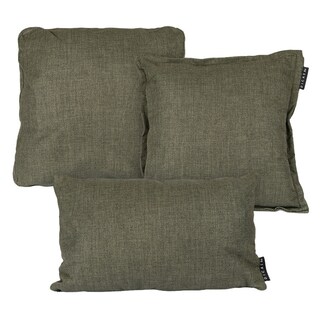 Foto 1 | Set De 3 Cojines (1 Cuadrado + 1 Cuad Gde Y 1 Rect) Kappa Zita Delta Belucci Olive Verde