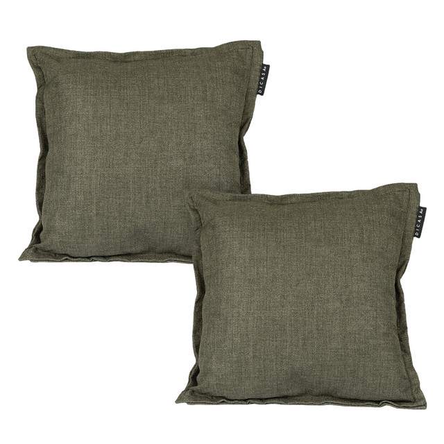 Foto 2 pulgar | Cojin Decorativo Cuadrado Set De 2 Kappa Belucci Olive Verde