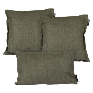 Foto 1 | Set De 3 Cojines (2 Cuadrados + 1 Rectangular) Kappa Delta Belucci Olive Verde