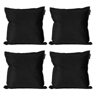 Foto 1 | Cojin Decorativo Cuadrado Set De 4 Kappa Negro