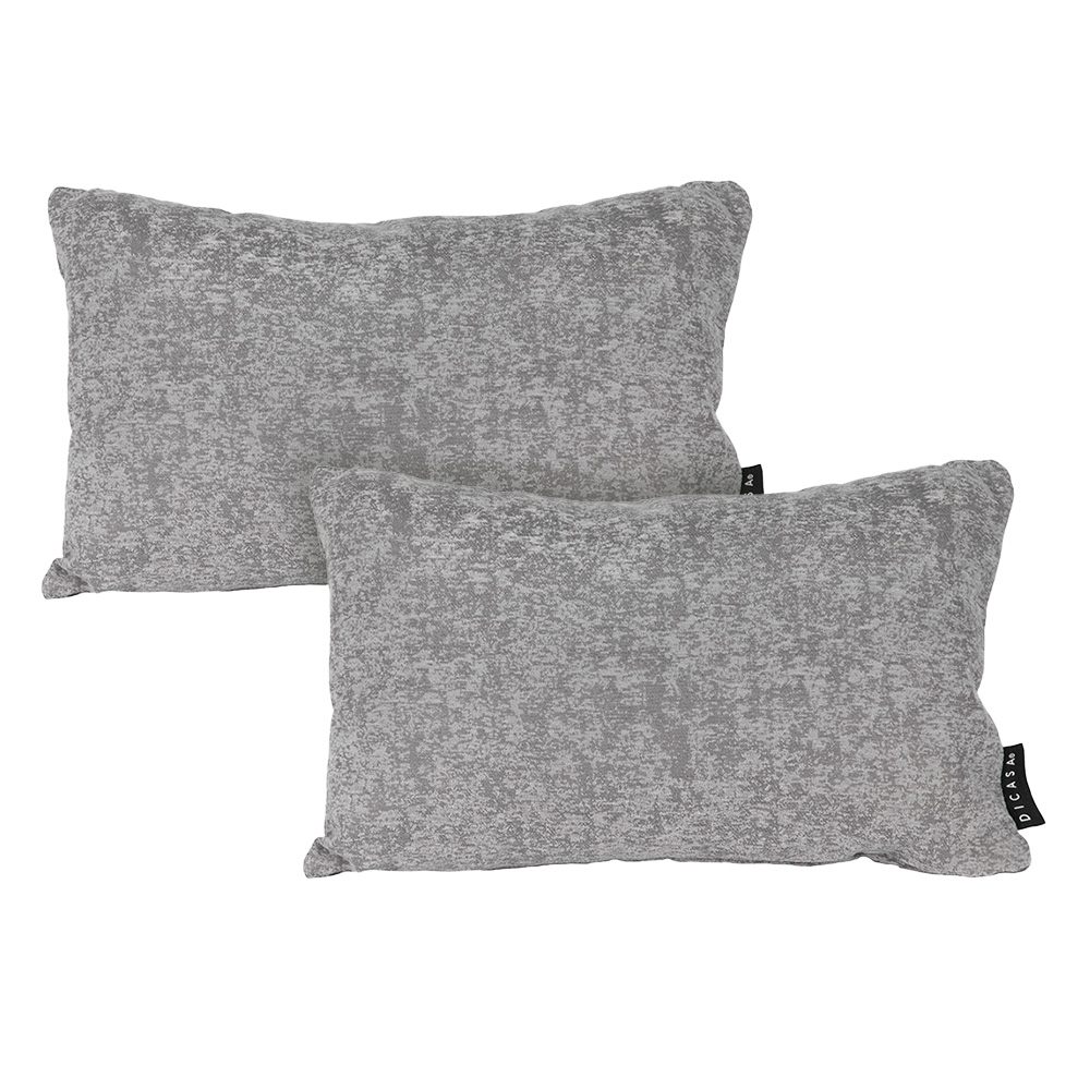 Cojin Riñonera Decorativa Rectangular Set De 2 Delta Acero