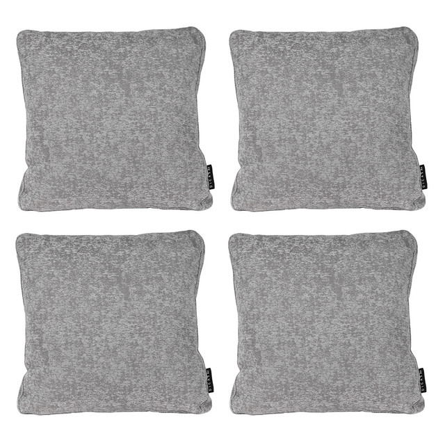 Foto 1 | Cojin Decorativo Cuadrado Grande Set De 4 Zita Acero