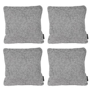 Foto 1 | Cojin Decorativo Cuadrado Grande Set De 4 Zita Acero