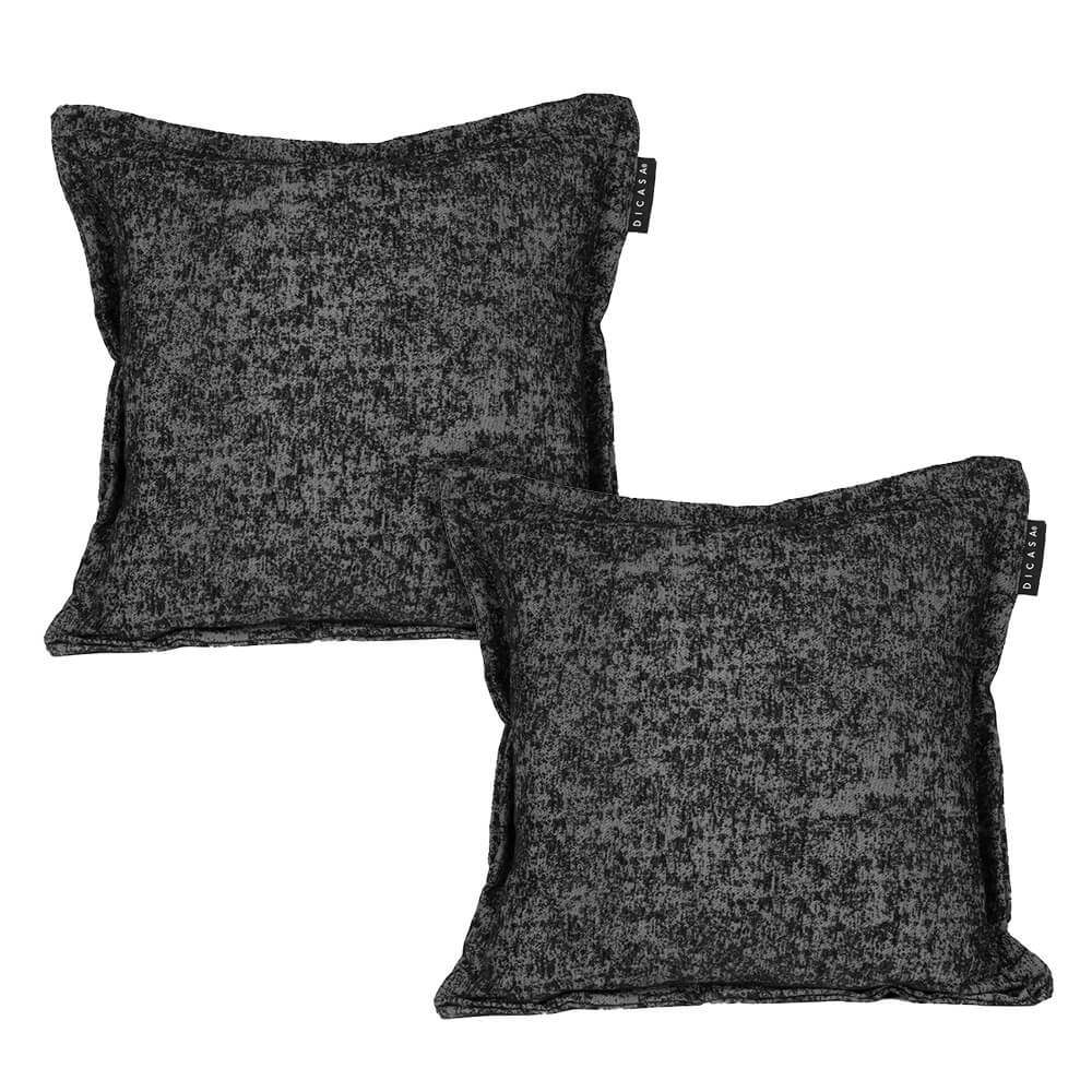 Foto 2 pulgar | Cojin Decorativo Cuadrado Set De 2 Kappa Gris