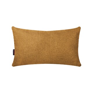 Foto 1 | Cojín Decorativo Rectangular Para Sala O Cama. Funda De Lino Color Mostaza Con Cierre Invisible