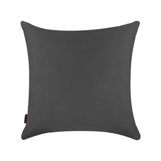 Foto 1 | Cojín Decorativo Cuadrado Para Sala O Cama. Funda En Terciopelo Gris. Cierre Invisible