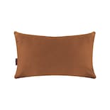 Cojín Decorativo Rectangular Para Sala O Cama. Funda En Terciopelo Canela. Cierre Invisible