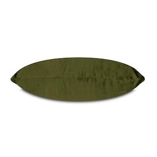 Foto 2 | Cojín Decorativo Rectangular Para Sala O Cama. Funda En Terciopelo Verde Olivo. Cierre Invisible