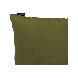 Foto 3 | Cojín Decorativo Rectangular Para Sala O Cama. Funda En Terciopelo Verde Olivo. Cierre Invisible
