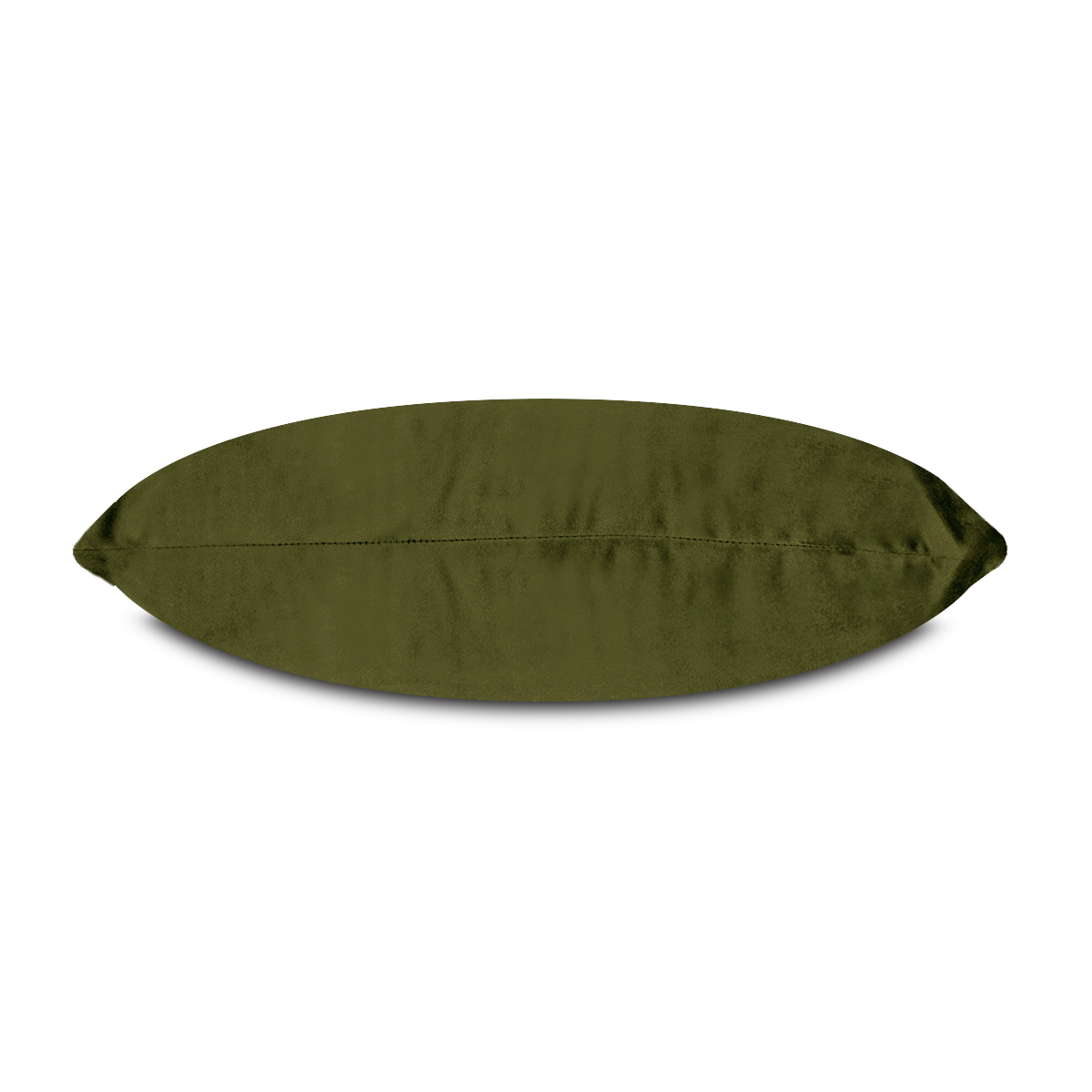 Foto 2 | Cojín Decorativo Cuadrado Para Sala O Cama. Funda En Terciopelo Verde Olivo. Cierre Invisible
