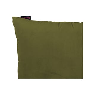 Foto 3 | Cojín Decorativo Cuadrado Para Sala O Cama. Funda En Terciopelo Verde Olivo. Cierre Invisible
