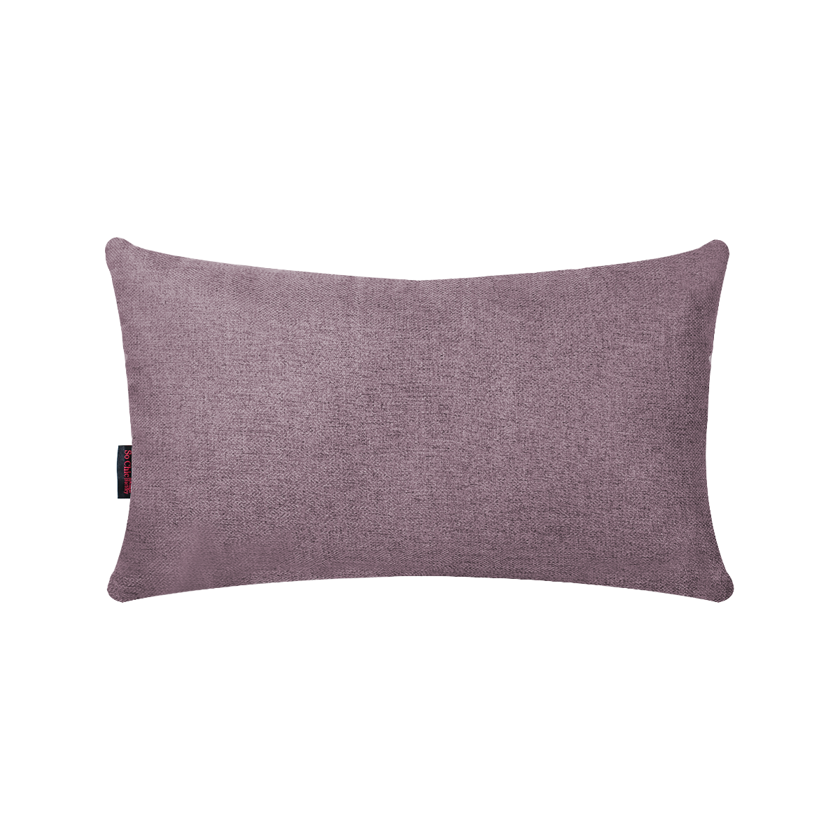 Foto 2 pulgar | Cojín Decorativo Rectangular Para Sala O Cama. Funda De Lino Rosa Con Cierre Invisible