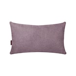 Cojín Decorativo Rectangular Para Sala O Cama. Funda De Lino Rosa Con Cierre Invisible