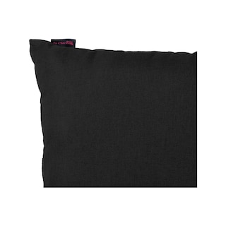 Foto 2 | Cojín Decorativo Rectangular Para Sala O Cama. Funda De Lino Negro Con Cierre Invisible