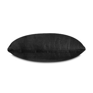 Foto 3 | Cojín Decorativo Rectangular Para Sala O Cama. Funda De Lino Negro Con Cierre Invisible