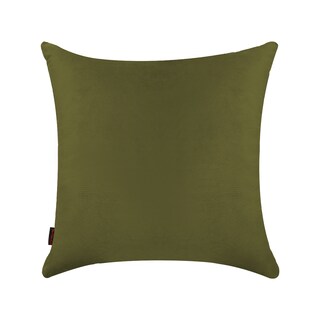 Foto 1 | Cojín Decorativo Cuadrado Para Sala O Cama. Funda En Terciopelo Verde Olivo. Cierre Invisible