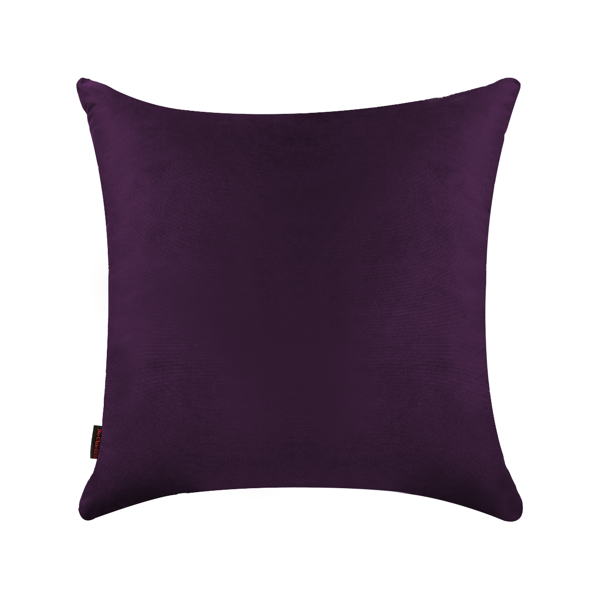Foto 1 | Cojín Decorativo Cuadrado Para Sala O Cama. Funda En Terciopelo Uva. Cierre Invisible