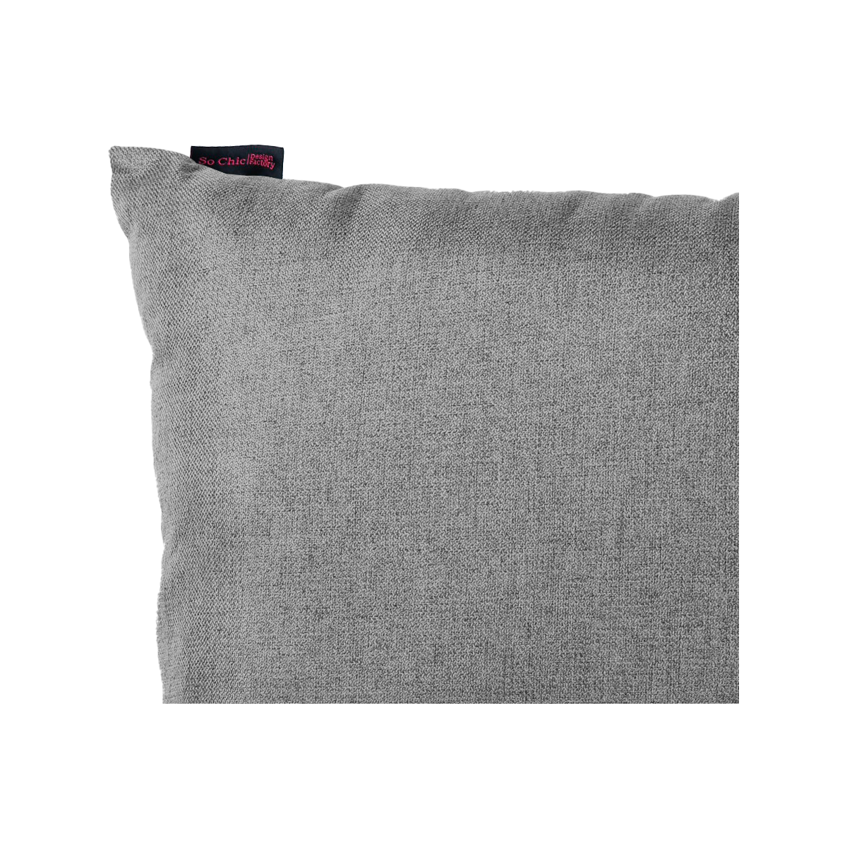 Foto 2 | Cojín Decorativo Rectangular Para Sala O Cama. Funda De Lino Gris Con Cierre Invisible