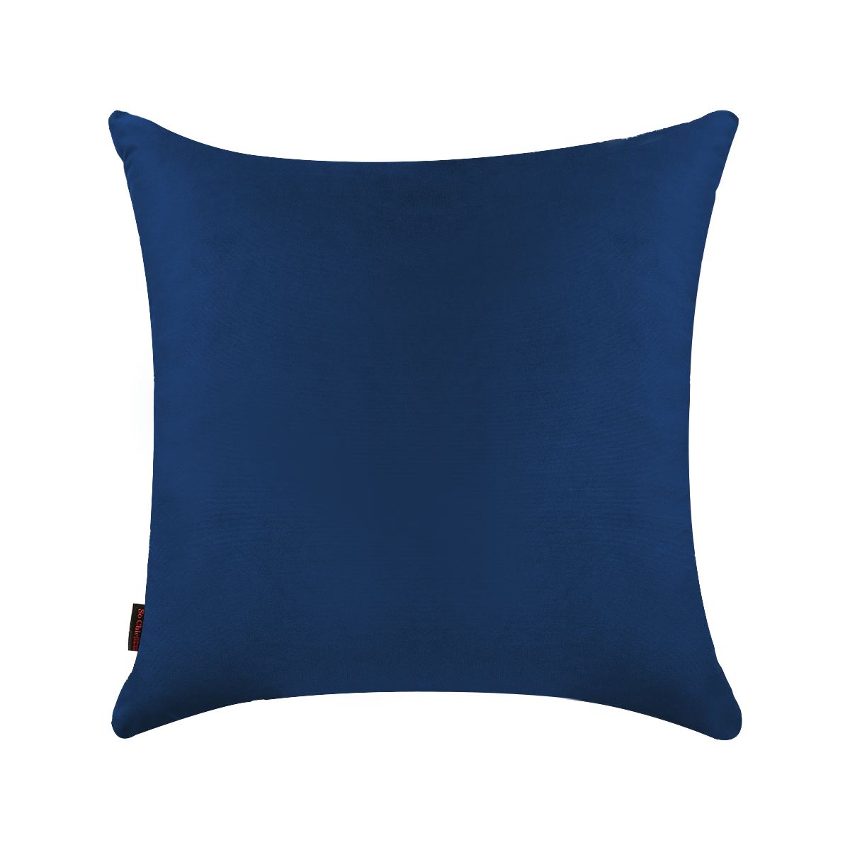 Foto 2 pulgar | Cojín Decorativo Cuadrado Para Sala O Cama. Funda En Terciopelo Azul. Cierre Invisible