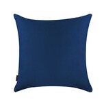Cojín Decorativo Cuadrado Para Sala O Cama. Funda En Terciopelo Azul. Cierre Invisible