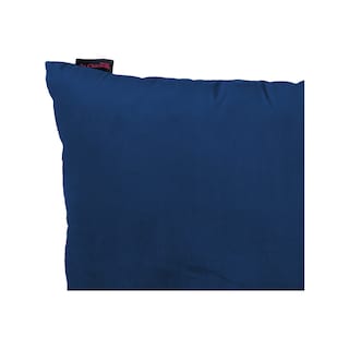 Foto 2 | Cojín Decorativo Cuadrado Para Sala O Cama. Funda En Terciopelo Azul. Cierre Invisible