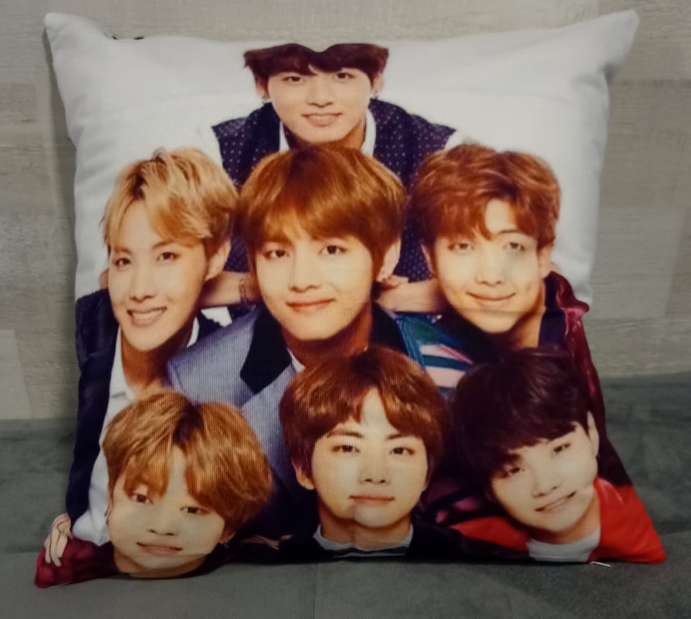 Foto 5 | Cojín De Felpa De 45 X 45 Cm, Extra Suave, K-pop Con Relleno - Venta Internacional.