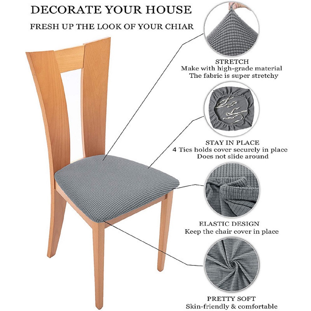 Foto 3 pulgar | Juego De 4 Fundas De Asiento Para Sillas De Comedor - Venta Internacional.